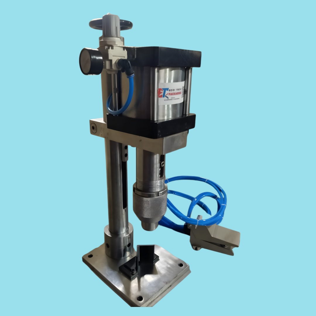 Semi Automatic Aerosol Bottle Crimping Machine